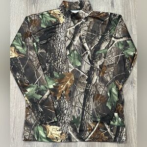 Vintage VTG M Safertec Rebound Xtra-Dri Realtree Made in USA Camo Hunting Shirt
